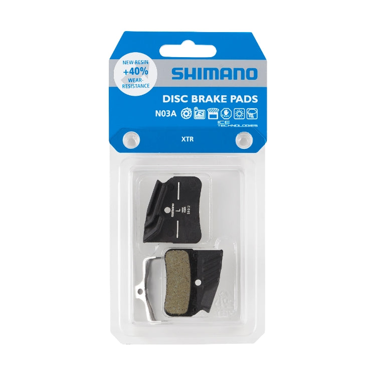 Pastiglie per freni a disco in resina con aletta Shimano 1 coppia